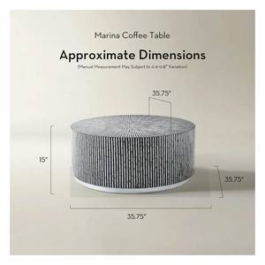 Nueva colección de mesas de diseño rústico fabricadas en Vietnam con incrustaciones de nácar, precio de mayoreo, color OEM ODM. - Product Image 3