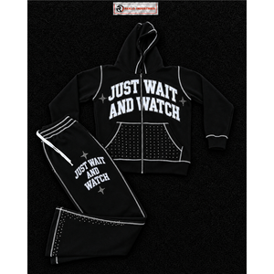Conjunto Deportivo Personalizado Negro para Hombre, Sudadera con Capucha y Cremallera Completa, Pantalones Jogger, Ropa Deportiva Casual de Dos Piezas - Product Image 5