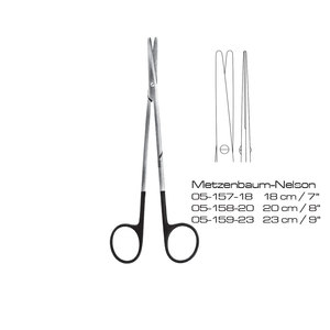 Ensemble d'instruments chirurgicaux de précision Metzenbaum-Nelson, certifié ISO13485, en acier inoxydable, pour la dissection de tissus délicats - Product Image 6