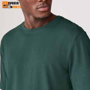 Camisetas de Manga Corta para Hombre, Tejidas, 100% Algodón, Formales, Ecológicas, Transpirables, con Logotipo Personalizado Impreso, de Alta Calidad - Product Image 4