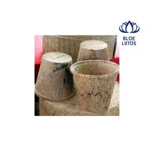 กระถางดอกบัวสีน้ำเงิน ทำจากใยมะพร้าว ย่อยสลายได้ เป็นมิตรกับสิ่งแวดล้อม ทนทาน ใช้ในสวน ดีไซน์ทรงสี่เหลี่ยม ไม่เคลือบผิว สไตล์วินเทจคลาสสิก - Product Image 1