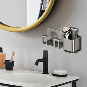 Soporte para cepillos de dientes para baño, organizador de cepillos y pasta de dientes, elegante soporte de almacenamiento para baño, para encimera de tocador - Product Image 5