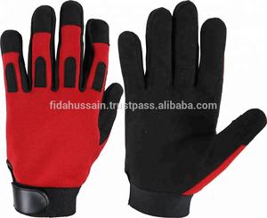 Venta al por mayor de cuero sintético de la mejor calidad en la seguridad mecánica de cuero guantes de trabajo de protección de las manos guantes mecánicos de impacto - Product Image 5