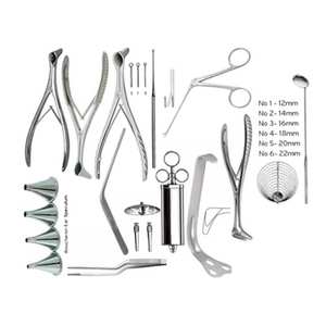 Juego completo de instrumentos quirúrgicos ORL para procedimientos de oído, nariz y garganta en hospitales y clínicas. - Product Image 2