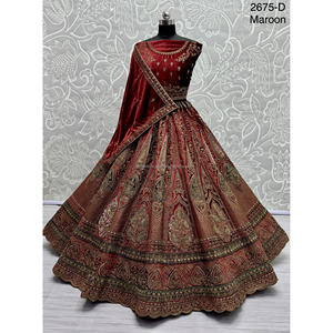 Nupcial Indio Desgaste Terciopelo Colecciones Para Novia Con Zarkhan Trabajo Por Fabzone - Product Image 2