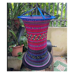 Elegant Vietnamese Brocade Hanging <b>Lantern</b> Handmade Decorative Fabric Lamp Shade for Modern Home Interior Bohemian Decoration - Product Image 5