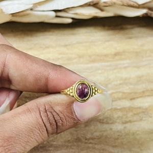 Trendy High Demand Amethyst Brass <b>Ring</b> 18k Gold Plated <b>Statement</b> <b>Ring</b> For Womens Handmade Ornate Dainty Fashionable <b>Ring</b> - Product Image 6