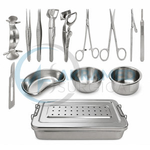 Kit d'instruments chirurgicaux pour trachomatos-trichiasis en acier inoxydable, pour chirurgie des paupières entropiques, certifié CE, réutilisable - Product Image 1