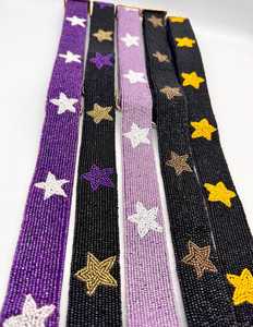 Custom Beaded Purse Strap Adjustable Personalized Bag Strap Clear Stadium Bags Game Day Gift <b>Camera</b> Strap - Product Image 1