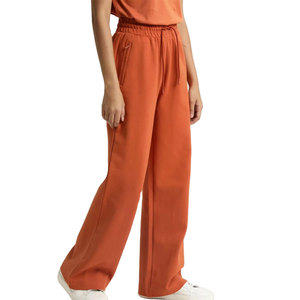 Pantalon évasé pour femme en coton/polyester, de haute qualité, coupe régulière, respirant, respectueux de l'environnement - Product Image 1