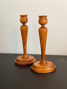 Porte-bougie écologique et durable, dernier design, grand modèle en bois d'acacia, fait main, 100% naturel, support en bois personnalisable pour mariage et maison - Product Image 2