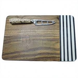 เขียงไม้เรซิ่นดีไซน์พรีเมียม เขียงไม้ฝังเรซิ่น เขียงชีสไม้ ราคาขายส่งจากโรงงาน - Product Image 2