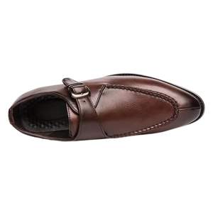Zapatos de Negocios Clásicos de Cuero para Hombre, Punta Redonda, Cuero Vacuno Genuino, Estilo Ejecutivo, Suministro Global de Fabricante OEM - Product Image 3