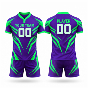 Maillot de sport respirant pour homme, nouveau design imprimé par sublimation, avec short, 100 % polyester, vente en gros - Product Image 6