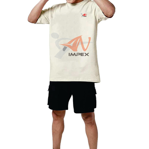 T-shirts pour hommes de qualité supérieure OEM, coupe ample, respirants, en coton/polyester, taille plus, 250 GSM, style décontracté - Product Image 1