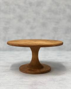 Support à gâteau en bois fait main, support à dessert rustique, socle à gâteau rond en bois, support à gâteau pour mariage - Product Image 2