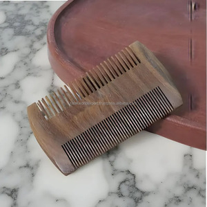 หวีเขาควายคุณภาพสูง สองด้าน เป็นมิตรกับสิ่งแวดล้อม ทำด้วยมือ สำหรับใช้ในร้านเสริมสวย ขัดเงา ปรับแต่งได้ นวดศีรษะสำหรับผู้หญิง - Product Image 4