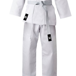 Uniforme de Karate Blanco para Adultos, 100% Algodón, Duradero, Corte Regular, Unisex, Conjunto de Ropa de Artes Marciales con Cinturón Incluido - Product Image 4