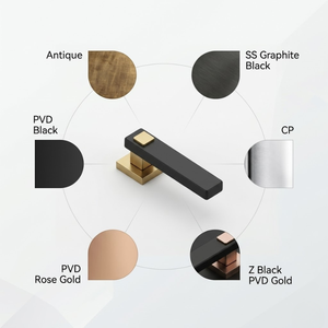 Premium Real Marble Mortise Door <b>Handle</b> Set |Luxury Designer Lever <b>Handles</b> in Antique,Graphite & Gold Finish for Interior Doors - Product Image 5