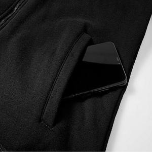 Sweat à capuche zippé en molleton épais de haute qualité pour homme, 300-500 g/m², coton, design de logo personnalisé, prix abordable - Product Image 3