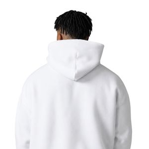Sweat-shirt à capuche blanc pour homme, en molleton épais, à manches longues, décontracté, athlétique, streetwear, vêtements de sport - Product Image 5