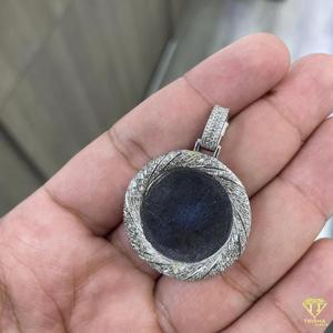 Luxury Personalized <b>Memorial</b> Pendant Necklace With Custom Photo Insert and Diamond Look Finish - Product Image 4