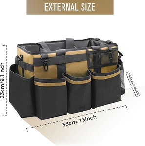 Bolsas ajustables para cepillos, peines, limpiacascos y suministros. Bolsa de almacenamiento de alta calidad para el cuidado del caballo, para uso diario. - Product Image 2