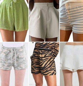 Nuevos Shorts de Cintura Alta para Mujer, Estilo Vintage, 100% Algodón, Corte Regular Informal, Shorts de Playa para Chicas, Cintura Elástica - Product Image 3