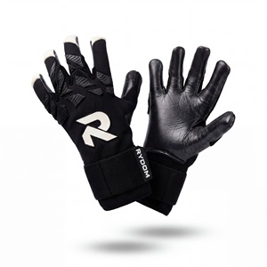 Guantes de portero de fútbol RYDOM, guantes deportivos unisex de cuero con dedos completos, antideslizantes, transpirables, con correa de muñeca ajustable - Product Image 1