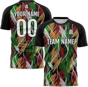 Dernier design, uniforme de football 100% polyester, nouveau style, uniforme professionnel pour adultes, qualité supérieure, couleur personnalisée, séchage rapide - Product Image 2