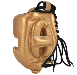 Protector de Cabeza de Boxeo PU Dorado, Equipo de Protección para Entrenamiento, Ajuste Ajustable para Todas las Estaciones - Product Image 2