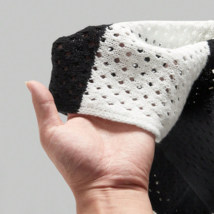 Vintage Striped Knit Sports Jersey for Men Oversized V-Neck Mesh Embroidery Short Sleeve Streetwear T-Shirt - Product Image 6