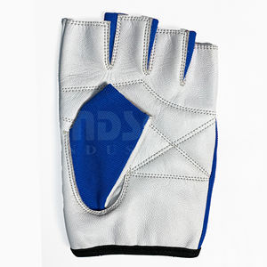 Gants de sport fitness demi-doigts en PU avec poignées et sangle de poignet réglable, antidérapants, unisexes, pour musculation et entraînement en salle de sport - Product Image 4