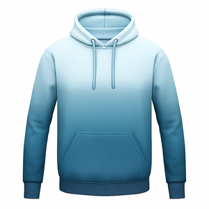 Casual Sublimation Gradient Hoodie Pullover <b>for</b> Men and Women, Soft Comfortable Hooded Sweatshirt Top - Product Image 2