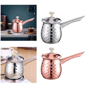 Cafetera Turca Árabe de Acero Inoxidable de 300 ml, Apta para Inducción, con Aislamiento Térmico, Utensilios para Café y Té - Product Image 5