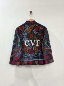 Outerwear Coat Embroidered Uzbek Eco-Friendly Women's Luxury Coat Handmade Velvet Suzani Winter <b>Boho</b> for Party Wear - Product Image 3