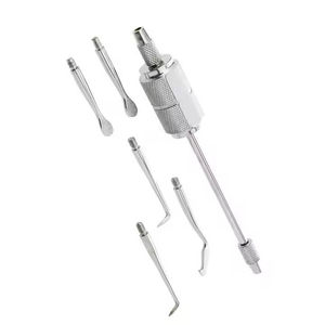 Removedor de Coronas Dentales Manual Ergonómico Profesional, Herramienta Quirúrgica de Acero Inoxidable Duradero con 5 Accesorios de Fijación de Grip Surgical - Product Image 2
