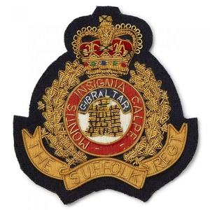 Nouvelles Écussons Brodés 3D Faits Main en Fil de Soie à Coudre pour Accessoires d'Uniforme de Cérémonie - Product Image 1