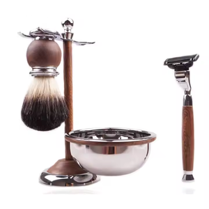 Kit de Rasage pour Homme – Coffret Cadeau Rasoir et Brosse à Barbe – Soin du Visage – Personnalisation du Logo/Boîte Cadeau - Product Image 1