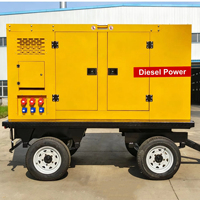 Générateur diesel d'occasion de haute qualité 480V, type silencieux, démarrage automatique, châssis ouvert, 50Hz, en bon état de fonctionnement