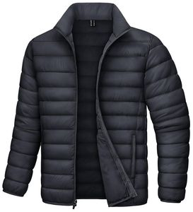Veste d'hiver coupe-vent pour homme, col montant, respirante, en duvet, 100 % polyester/coton, en vente en ligne - Product Image 6