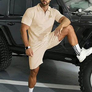 Ensemble polo et short pour homme, dernière mode, couleur personnalisée, ensemble polo et short pour adulte - Product Image 6