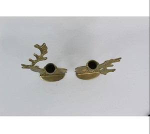 Portavelas Decorativo con Forma de Reno – Candelabro Metálico con Diseño de Ciervo para Navidad, Decoración Festiva y Centro de Mesa - Product Image 2