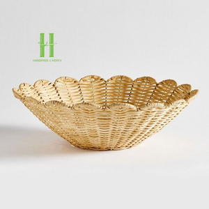 Bandeja de Almacenamiento Cuadrada Multifuncional de Ratán Estilo Boho, Ecológica y Personalizable, de Fábrica en Vietnam, la Más Vendida - Product Image 1
