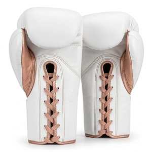 Gants de boxe professionnels MALUZA INDUSTRIES pour entraînement sur sac de frappe, kickboxing, sparring, en cuir anti-déchirure avec fermeture auto-agrippante sécurisée - Product Image 2