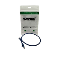Cable de Conexión Ethernet Cat6 RJ45 SYMCO, Longitud: 0.5 Metros, Cable de Red LAN de Alta Velocidad UTP, Cable de Conexión a Internet Gigabit 1000Mbps