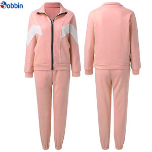 ชุดวอร์มผู้หญิงสุดฮิต สีม่วง คุณภาพสูง เสื้อฮู้ดและกางเกงขายาว ชุดวอร์มซิปแบบโอเวอร์ไซส์สั่งทำได้ - Product Image 5