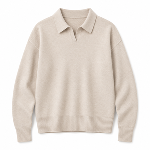 Pull à col en laine/cachemire pour homme, anti-rides, respirant, léger, décontracté, pour affaires, manches longues, OEM ODM personnalisé - Product Image 3