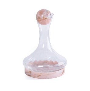 Luxury Arabic Glass Decanter with Resin Base and Decorative <b>Stopper</b> | Handmade Glass Serving Decanter for Home & Gift - Product Image 1