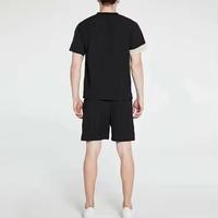 Ensemble short et t-shirt décontracté pour homme, style urbain, en satin respirant, nouvelle collection été, grandes tailles, deux pièces